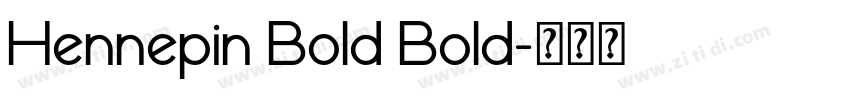 Hennepin Bold Bold字体转换